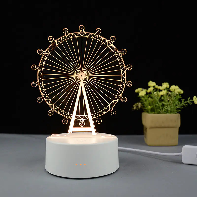 3D LED Jellyfish Night Light for Smart Home Decor