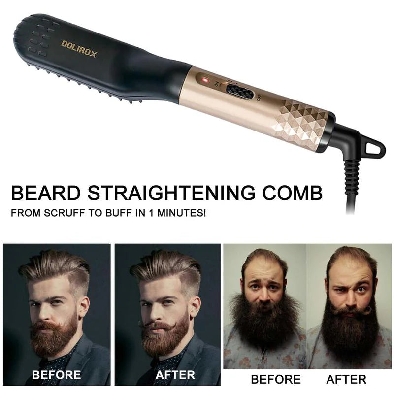 Mini Electric Beard Styling Comb for Men - Great Gift
